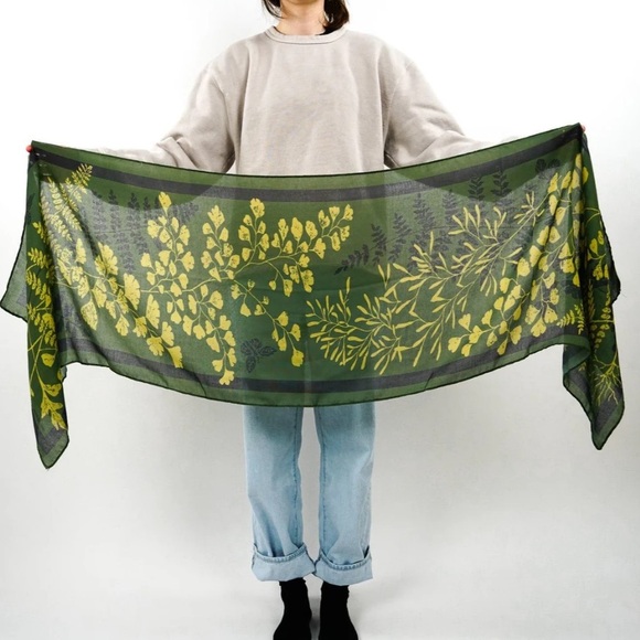 Heading Prints Accessories - “Ferns” Heading Prints Scarf